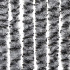 Petromila vidaXL Záves proti hmyzu, sivo čierno biely 100x220 cm, ženilka