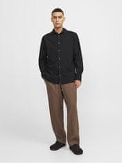 Jack&Jones Pánska košeľa JJESUMMER Comfort Fit 12248384 Black (Veľkosť S)