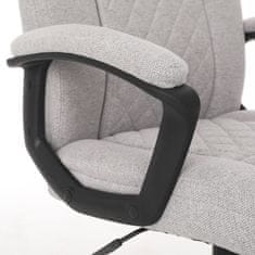 Autronic - Židle kancelářská, šedá látka, plastový kříž - KA-Y388 SIL2