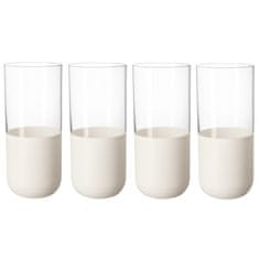 Villeroy & Boch Súprava 4 pohárov na long drink z kolekcie MANUFACTURE ROCK BLANC