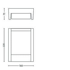 Philips Philips NOV 2016 Arbour SVIETIDLO VENKOVNÍ NÁSTENNÉ 1x6W 16460/93/16