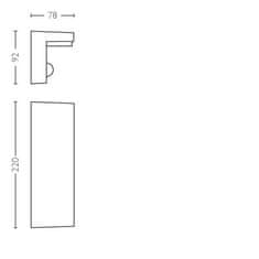 Philips Philips NOV 2017 Bustan IR SVIETIDLO NÁSTENNÉ VENKOVNÍ 2x4.5 16484/93 / P0