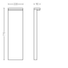 Philips Philips NOV 2017 Bustan SVIETIDLO VENKOVNÍ STĹPIK 2x4.5W 16486/93 / P0