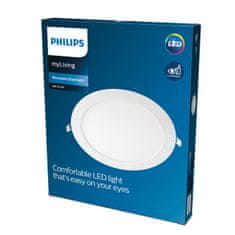 Philips LED Stropné podhľadové svietidlo Philips SLIM 8718699760038 20W 1750lm 3000K IP20 22,5 cm biele