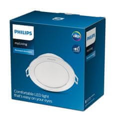 Philips LED Zapustené bodové svietidlo Philips DIAMOND CUT DL251 8718699778033 3,5 W 300lm 2700K IP20 9,5 cm biele