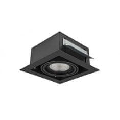 AZZARDO Stropné zápustné bodové svietidlo AZzardo Nova 1 black/black AZ2869 GU10 plus ADAP111/ES111 1x40/1x50W IP20 19,5 cm čierne