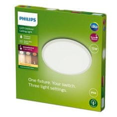 Philips Philips Superslim CL550 vonkajšie prisadené LED svietidlo 15W 1300lm 2700K krokové stmievanie IP54 25cm, biele