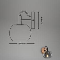 BRILONER BRILONER Nástenné svietidlo, 21 cm, 1x E14, max. 10W, farba dreva BRI 2143014