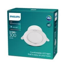 Philips Philips DIAMOND podhľadové LED svietidlo 1x3, 5W 315lm 4000K IP20 9,5 cm okrúhle, biele