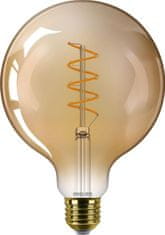 Philips Philips LED filament žiarovka E27 G125 5,5W (40W) 470lm 2200K stmievateľná, jantárová