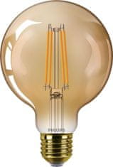 Philips Philips LED filament žiarovka E27 G95 3,1W (25W) 250lm 1800K nestmievateľná, jantárová