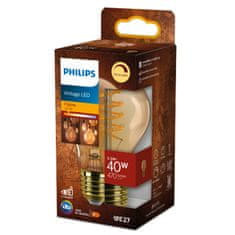 Philips Philips LED filament žiarovka E27 A60 5,5W (40W) 470lm 2200K stmievateľná, jantárová