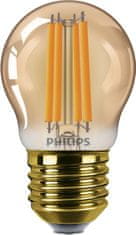 Philips Philips LED filament žiarovka E27 P45 6W (40W) 470lm 1800K nestmievateľná, jantárová