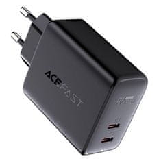 AceFast Sieťová nabíjačka Acefast A9, 2x USB-C, PD 40W (čierna)
