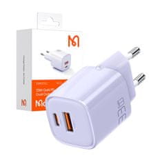 Mcdodo Sieťová nabíjačka GaN 33W Mcdodo CH-0155 USB-C, USB-A (fialová)