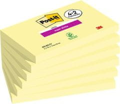 Post-It Samolepiaci bloček "Super Sticky", žltá, 76 x 127 mm, 4+2x 90 listov, 7100259448