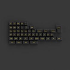 AKKO Black & Gold ABS SAL Keycaps Set (195-Key), Layout ANSI