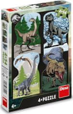 DINO Puzzle Jurský svet 4x54 dielikov