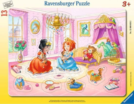 Ravensburger Vkladačka Princezné sa hrajú 13 dielikov