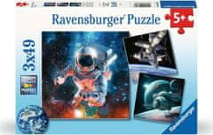 Ravensburger Puzzle Preskúmanie vesmíru 3x49 dielikov