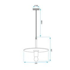 Toolight Lamp Vintage APP1181-1CP