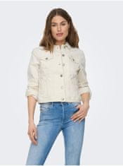 ONLY Krémová dámska džínsová bunda ONLY Tia S