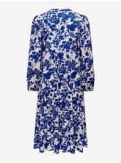 ONLY Modré dámske vzorované midi šaty ONLY Milana XS