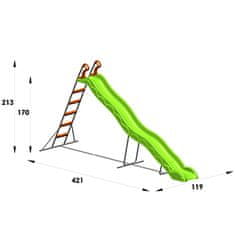 TRIGANO Detská šmýkačka Valou 3,8 m