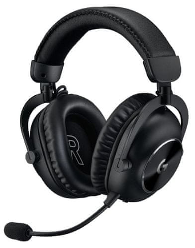 sluchátka herní bezdrátová Logitech g pro x 2 Lightspeed DTS headphone X virtuální prostorový zvuk 50mm měniče grafen Bluetooth 3,5mm audio