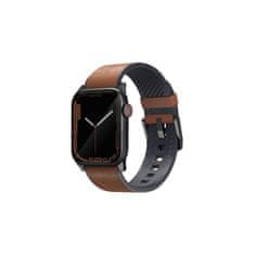 UNIQ Kožený vodotesný remienok pre Apple Watch 49/45/44/42 mm, hnedý