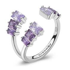 Brosway Očarujúce otvorený prsteň Fancy Magic Purple FMP17 (Obvod M (53 - 55 mm))
