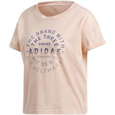 Adidas Tričko výcvik ružová L Emblem Tee