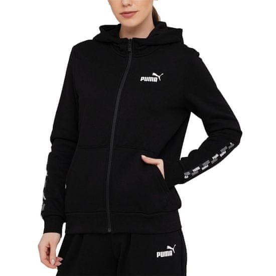 Puma Mikina čierna 158 - 163 cm/XS Power Full Zip Hoodie