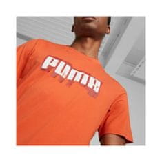 Puma Tričko oranžová S Graphics Wording Tee