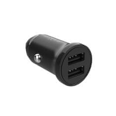 FIXED Autonabíječka s 2xUSB výstupem, 15W Smart Rapid Charge FIXCC15N-2U-BK, černá