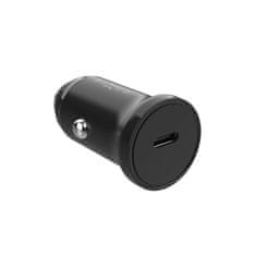 FIXED Súprava nabíjačky do auta s USB-C výstupom a káblom USB-C/USB-C, podpora PD, 1 meter, 20 W FIXCC20N-CC-BK, čierna