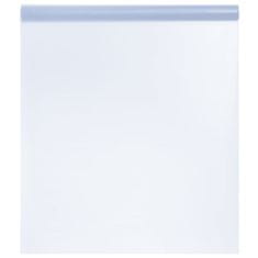 Vidaxl Okenná fólia statická matná transparentná sivá 90x500 cm PVC