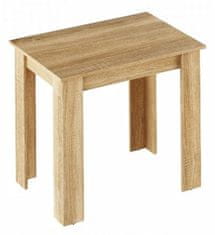 KONDELA Jedálenský stôl dub sonoma 86x60 cm TARINIO