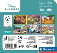 Clementoni Obrázkové kocky Disney klasika, 6 kociek