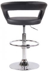 BHM Germany Barová stolička Jaen, syntetická koža, čierna