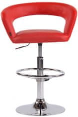 BHM Germany Barová stolička Jaen, syntetická koža, červená