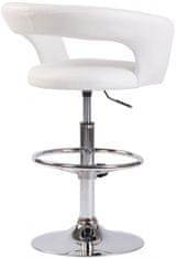 BHM Germany Barová stolička Jaen, syntetická koža, biela