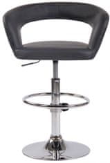 BHM Germany Barová stolička Jaen, syntetická koža, šedá