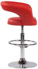 BHM Germany Barová stolička Jaen, syntetická koža, červená