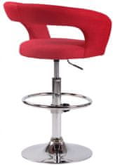BHM Germany Barová stolička Jaen, textil, červená