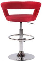 BHM Germany Barová stolička Jaen, textil, červená