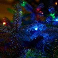 WOWO Vianočná LED Svetelná Reťaz 20m, 200LED Multicolor - Solárne Osvetlenie Stromčeka