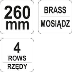 YATO Kefa drôtená ručná 260 mm mosadz