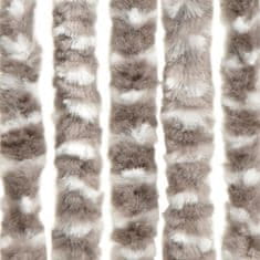 Petromila vidaXL Záves proti hmyzu sivohnedý a biely 100x230 cm ženilka