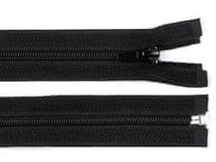 Zips stanový špiralový No 5 dĺžka 200 cm, 220 cm - (200 cm) čierna